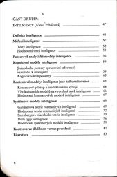 Temperament, inteligence, sebepojetí
