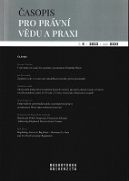 Časopis pro právní vědu a praxi