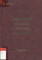Heraldick&yacute; register Slovenskej republiky
                        ([Zv.] 1)
                    