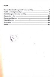 Heraldick&yacute; register Slovenskej republiky
                        ([Zv.] 1)
                    