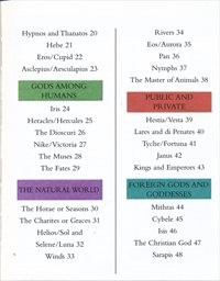 A pocket dictionary of Greek and Roman gods and goddesses