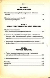 Realismus v mezin&aacute;rodn&iacute;ch vztaz&iacute;ch a mezin&aacute;rodn&iacute; politick&eacute; ekonomii