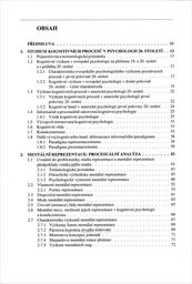Vybrané kapitoly z kognitivní psychologie