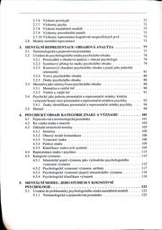 Vybrané kapitoly z kognitivní psychologie