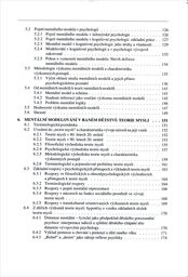 Vybrané kapitoly z kognitivní psychologie