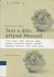 Text a d&iacute;lo: př&iacute;pad Menard