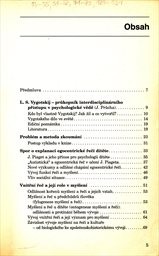 Psychologie myšlení a řeči