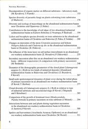 Natural recovery of human-made deposits in landscape
