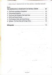 Geopolitics of the Central European region