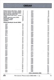 Přehled obvodů řady CMOS 4000
                        (Díl 1,)
                    