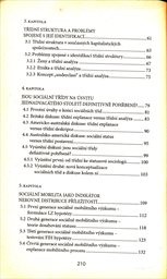 Třídní analýza a sociální mobilita