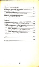 Třídní analýza a sociální mobilita