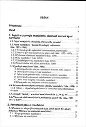 Manželské právo katolické církve s ohledem na platné české právo