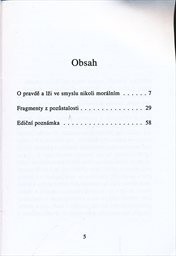O pravdě a lži ve smyslu nikoli morálním