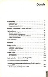 Současný politický extremismus a radikalismus