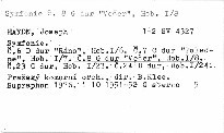 Symfonie, č. 6, 7, 8, 23, 24
