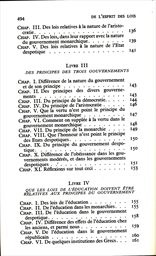 De l'esprit des lois
(I)