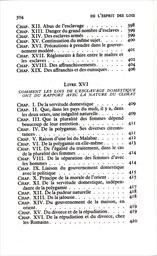 De l'esprit des lois
(I)