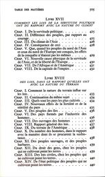 De l'esprit des lois
(I)