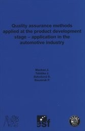 Quality assurance methods applied at the product development stage - application in the automotive industry