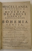Miscellanea historica Regni Bohemiae
(Decadis I,)