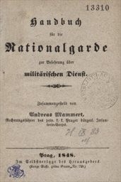 Handbuch für die Nationalgarde zur Belehrung über militärischen Dienst