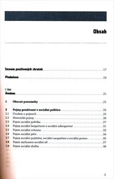 Úvod do teorie a metodologie sociální politiky