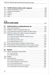 Úvod do teorie a metodologie sociální politiky