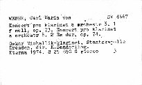 Koncert pro klarinet č. 1, č. 2, opp. 73, 74