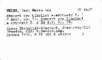 Koncert pro klarinet č. 1, č. 2, opp. 73, 74