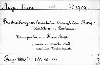 Beschreibung der kaiserlichen königlichen Burg Karlstein in Böhmen