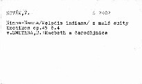 Macbeth a čarodějnice. Polka g moll. Romance B dur
