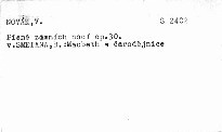 Macbeth a čarodějnice. Polka g moll. Romance B dur