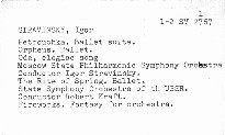 Igor Stravinskij v Moskve