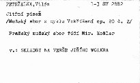 Skladby na verše Jiřího Wolkera