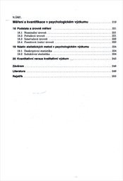 Úvod do metodologie psychologického výzkumu
