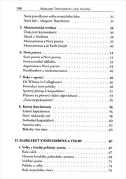 Margaret Thatcherová a její politika