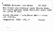 Central European lute music