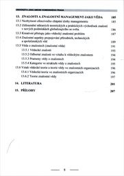Strategický management změn a znalostí