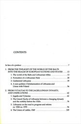 The history of Lithuania