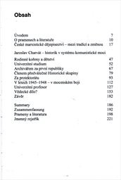 Historik Jaroslav Charvát v systému vědy a moci