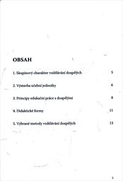 Principy, formy a metodika vzdělávání dospělých