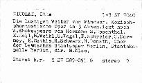 Die lustigen Weiber von Windsor