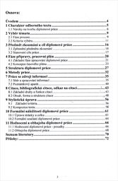 Tvorba diplomové práce