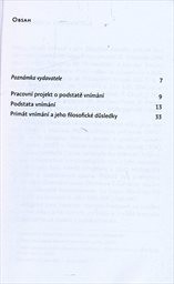 Primát vnímání a jeho filosofické důsledky