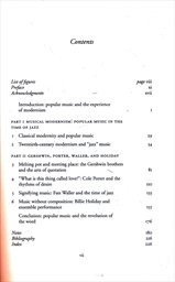 Modernism and popular music