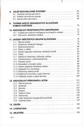N&aacute;zvoslov&iacute; organick&yacute;ch sloučenin