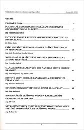 Nakládání s vodami v urbanizovaných povodích