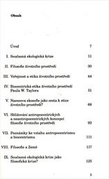 Filosofick&yacute; v&yacute;znam současn&eacute; ekologick&eacute; krize