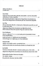 200 let ABGB - od kodifikace k rekodifikaci českého občanského práva